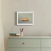 "Falconer" - Art Print in Olive by Andrew McClintock - In a Room