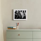 "Guitars, Monochrome" - Art Print in Black by Jason - In a Room