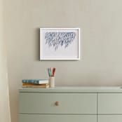 "Dreaming of Leaves" - Art Print in White by Priscilla Lee - In a Room