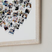 "Heart Snapshot Mix® Photo Art" - Framed Photo in White by Minted - Frame Close-up