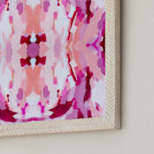 "Guava Dance" - Art Print in Guava by Katie Craig - Frame Close-up