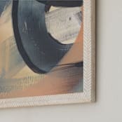 "Get Closer To Neutral Series 4" - Art Print in Tan and Bone by Angela Simeone - Frame Close-up