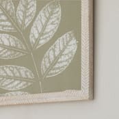 "Herbarium" - Art Print in dusty olive by Helen Halik - Frame Close-up