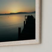 "Lake Tahoe Series" - Art Print in Sunrise Lake Tahoe by Neeta Sawhney - Frame Close-up