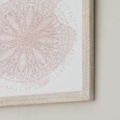 "Graphite Kaleidoscope" - Art Print in Blush by Lorent and Leif - Frame Close-up