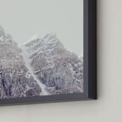 "Peak Experience" - Art Print in Pale Taupe by Irene Suchocki - Frame Close-up