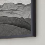 "Paper Napkin Panorama III" - Art Print in Charcoal by Shannon Kohn - Frame Close-up