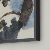 "Amorphous 1" - Art Print in Light Blue by Renée Stramel - Frame Close-up
