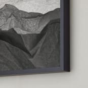 "Paper Napkin Panorama II" - Art Print in Charcoal by Shannon Kohn - Frame Close-up