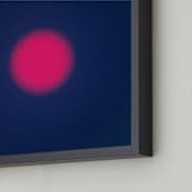 "Sun in the dust. Variations 1" - Art Print in Blue and Red by Arash Fattahi Acosta - Frame Close-up