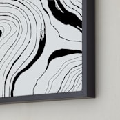"Story Lines" - Art Print in India Ink by Hannah Lipking - Frame Close-up
