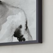 "As You Are" - Art Print in Quiet Gray by Karen Kaul - Frame Close-up