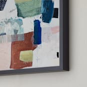 "The Old Neighborhood" - Art Print in Blush by Jennifer Daily - Frame Close-up