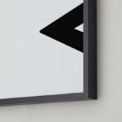 "Glyphs | Geometric" - Art Print in White by Jack Knoebber - Frame Close-up