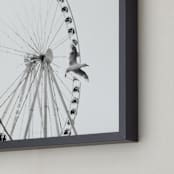 "Rise" - Art Print in Slate Gray by Stacy Kron - Frame Close-up