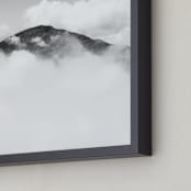 "Volcano Hidden in the Clouds 3" - Art Print in Monochromatic by Mary Ann Glynn-Tusa - Frame Close-up