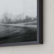 "Motion  Series 1" - Art Print in Rail Gray by Sally M. Olivier - Frame Close-up