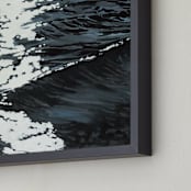"Dazzle" - Art Print in Storm by Becky Kisabeth Gibbs - Frame Close-up