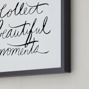 "collect beautiful moments" - Art Print in white by Vivian Yiwing - Frame Close-up
