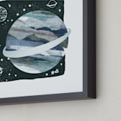 "Space Doodle" - Art Print in Galaxy by Megan Cash - Frame Close-up