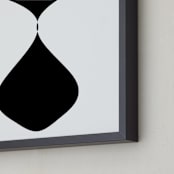 "Pendulum Drop" - Art Print in Black by Lisa McLean - Frame Close-up