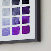 "Shades of Grape" - Art Print in Vineyard Purple by Stacy Kron - Frame Close-up