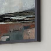 "North Country" - Art Print in light grey by Hadas Tal - Frame Close-up