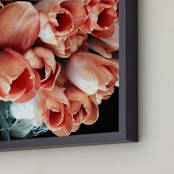 "Tulips Tulips Tulips" - Art Print in orange off by Sea and Sky - Frame Close-up