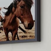 "Windswept (Iceland)" - Art Print in Cinnamon brown by Elise Akerson - Frame Close-up