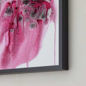 "raspberry smash" - Art Print in berry by Kelly Witmer - Frame Close-up