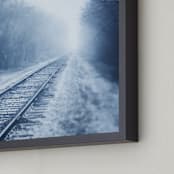 "Quiet Stretch" - Art Print in Black and White by S.L. Bird - Frame Close-up
