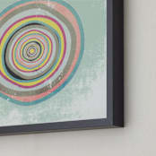 "Pretty Geode" - Art Print in Multi by Amy Moen - Frame Close-up