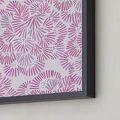 "Floral Way" - Art Print in Lavender by Christine Llewellyn - Frame Close-up