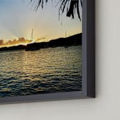 "Island Feels" - Art Print in Sunset by Hannah Graham - Frame Close-up