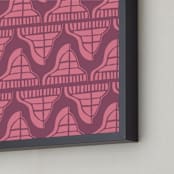 "Dwell" - Art Print in Dusty Pink by Christine Llewellyn - Frame Close-up