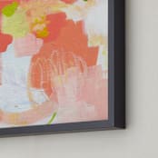 "Guayaba" - Art Print in Coral Crush by Sarah Finkel - Frame Close-up
