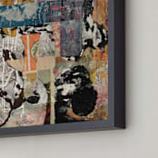 "La dee da" - Art Print in White by Misty Hughes - Frame Close-up