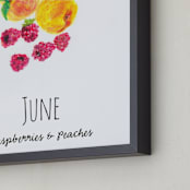 "June fruits" - Art Print in Peachy by Kanika Mathur - Frame Close-up