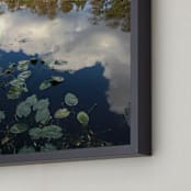 "River Reflections" - Art Print in River Green by Mechelle Gilford - Frame Close-up