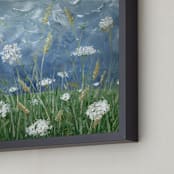 "Stormbringer" - Art Print in Stormy Blue by The Tattered Traveler - Frame Close-up