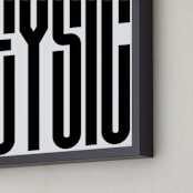 "Beysic" - Art Print in Noir by King Richard IX - Frame Close-up