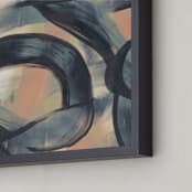 "Neutral Roads Series 1" - Art Print in Sand by Angela Simeone - Frame Close-up