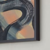 "Get Closer To Neutral Series 3" - Art Print in Tan and Bone by Angela Simeone - Frame Close-up