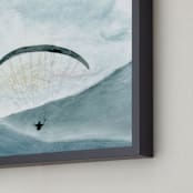 "Through the sky 1" - Art Print in sky blue by Lulaloo - Frame Close-up