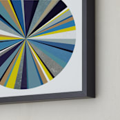 "Voyage" - Art Print in Cobalt Blue by Christina Flowers - Frame Close-up