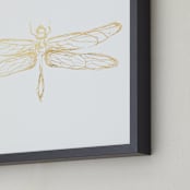 "Flight of the Dragons" - Art Print in Gold by rose lindo - Frame Close-up