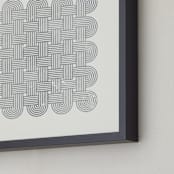 "Entwined" - Art Print in Faded Grey by Three Kisses Studio - Frame Close-up