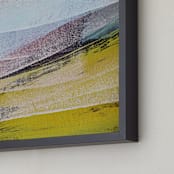 "The Future Is Bright" - Art Print in Chartreuse Green by Stacy Kron - Frame Close-up