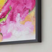 "A Balcony" - Art Print in Bougainvillea by Laura Viapiano - Frame Close-up