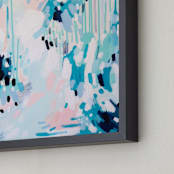 "Louise" - Art Print in Blue Mint by Katie Craig - Frame Close-up